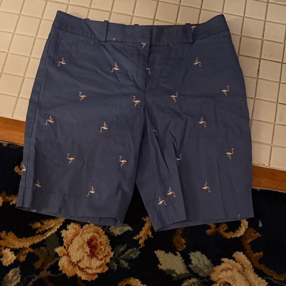 Talbots‎  Shorts with Flamingo Pattern- worn about 5-6 times